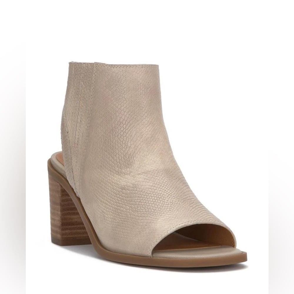 lucky Brand Tovinna Block Heel Sandal bootie Womens 7